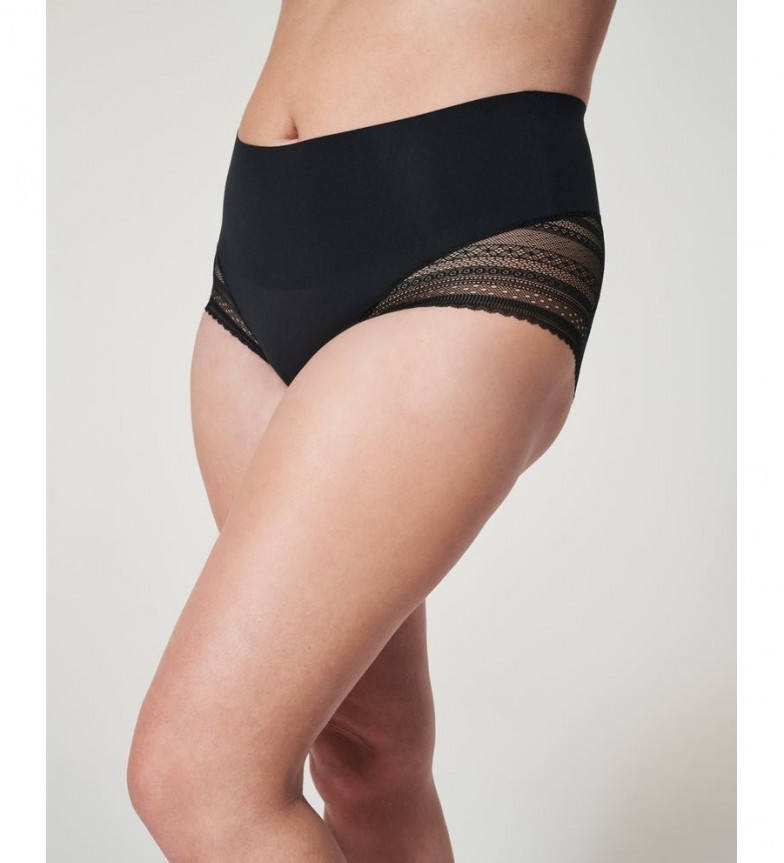 SPANX Seamless high-waisted black shaping panty - ESD Store