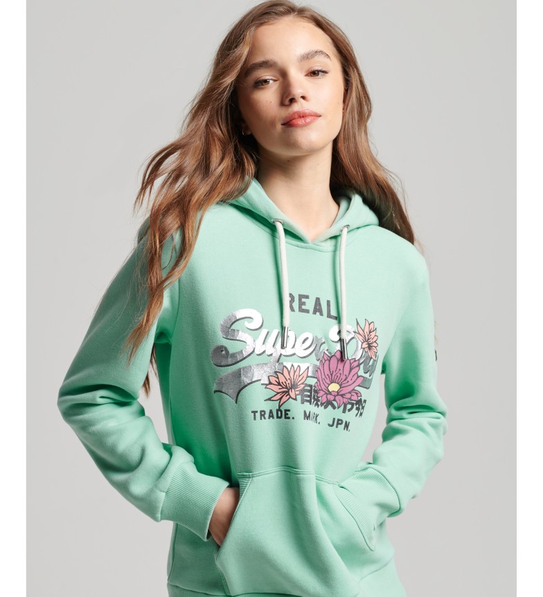 Superdry outlet turquoise hoodie