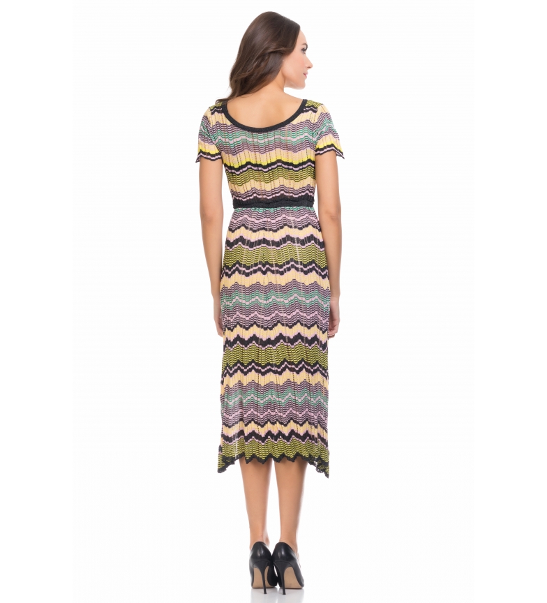 Largo Tantra Vestido AmarilloMulticolor De Punto rxtsdBhQCo
