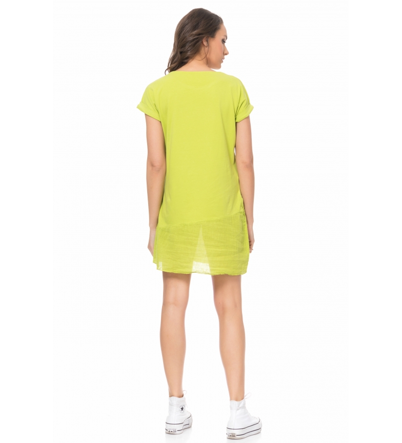 Con Tantra Print Vestido Vestido Tantra Print Verde Con Tantra Verde D2WYeHI9E