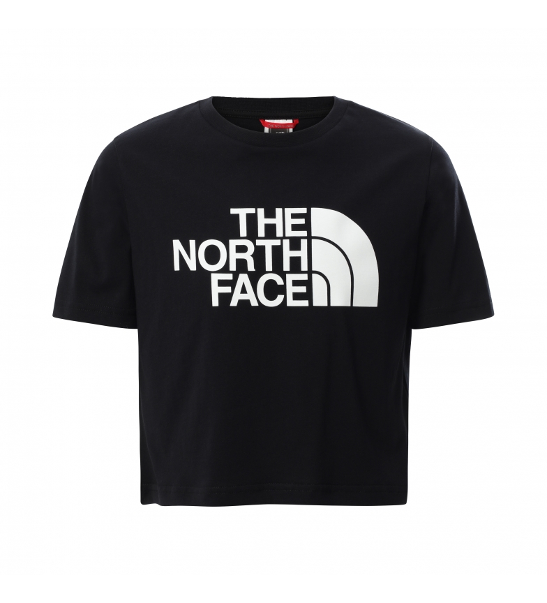 The North Face T-shirt de rapariga Easy Cropped preta