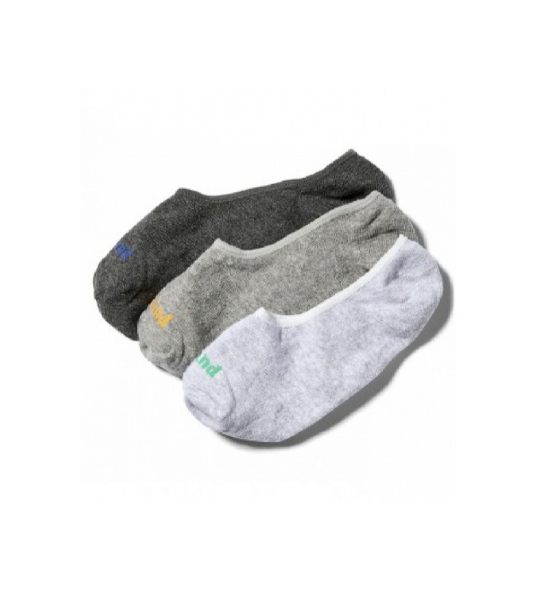 Timberland Confezione da 3 calzini Core Invisible Sock W Gripper Grey