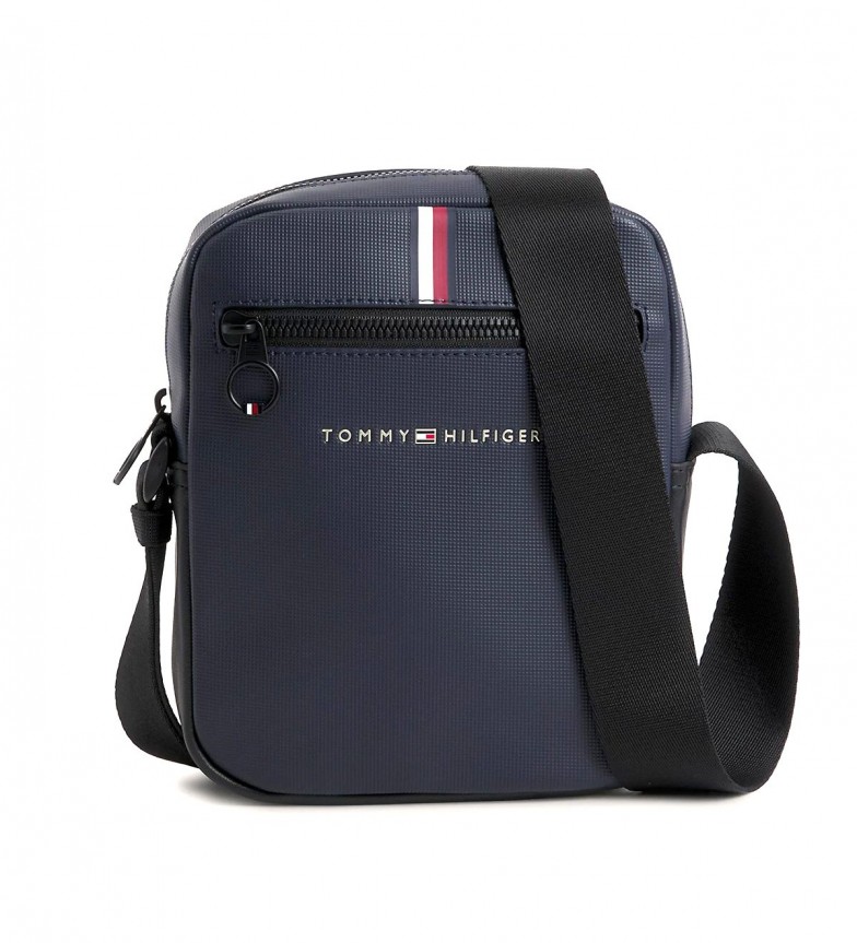 Tommy Hilfiger Essential small reporter bag in navy piqué - ESD Store ...