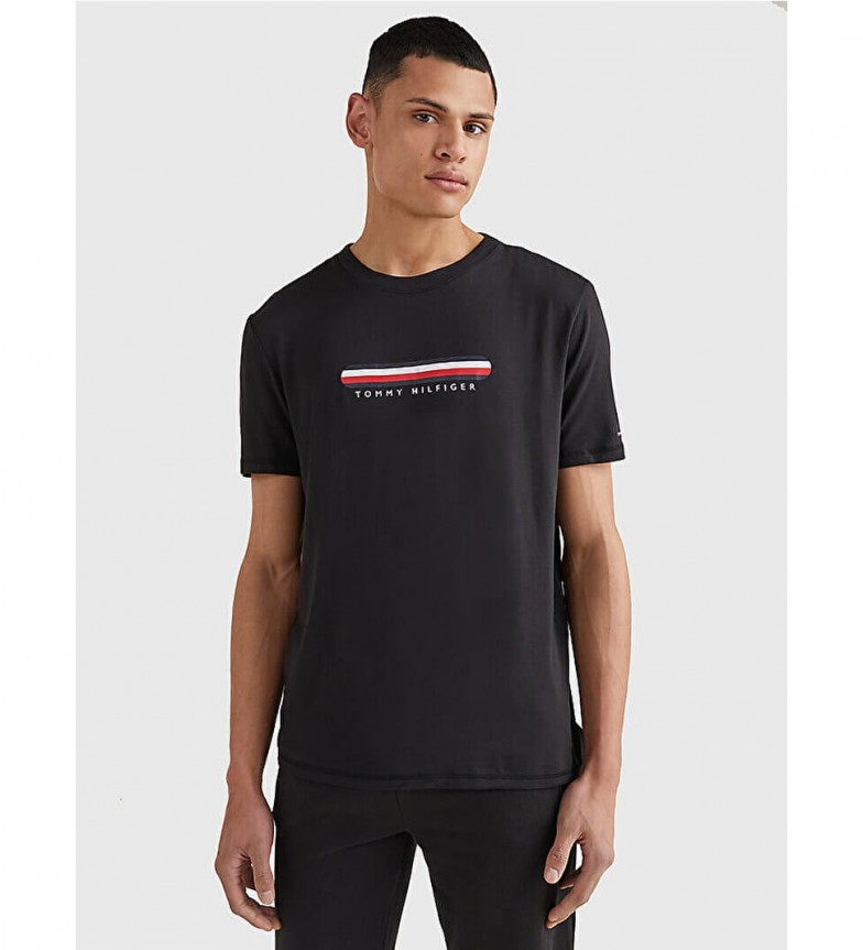 Tommy Hilfiger Signatur-T-Shirt schwarz - Esdemarca Geschäft für  