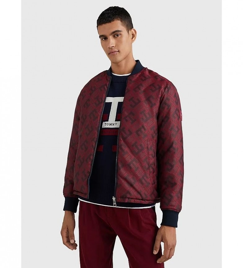 Tommy Hilfiger Reversible bomber jacket maroon - ESD Store fashion ...
