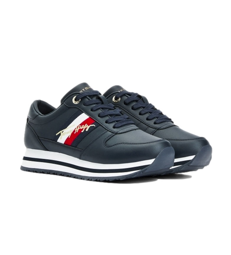 Tommy Hilfiger Th Signature Runner sapatos de couro da marinha - Esdemarca  Loja moda, calçados e acessórios - melhores marcas de calçados e calçados  de grife