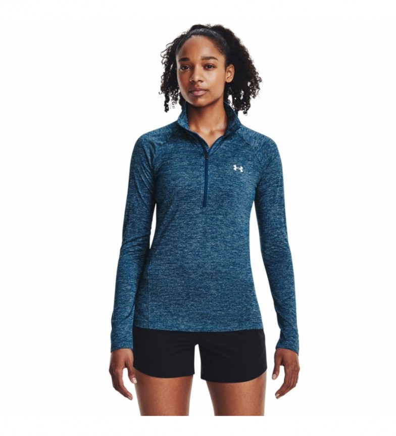 Under Armour Camiseta Tech 1/2 Zip - Twist azul agua - Tienda Esdemarca  calzado, moda y complementos - zapatos de marca y zapatillas de marca