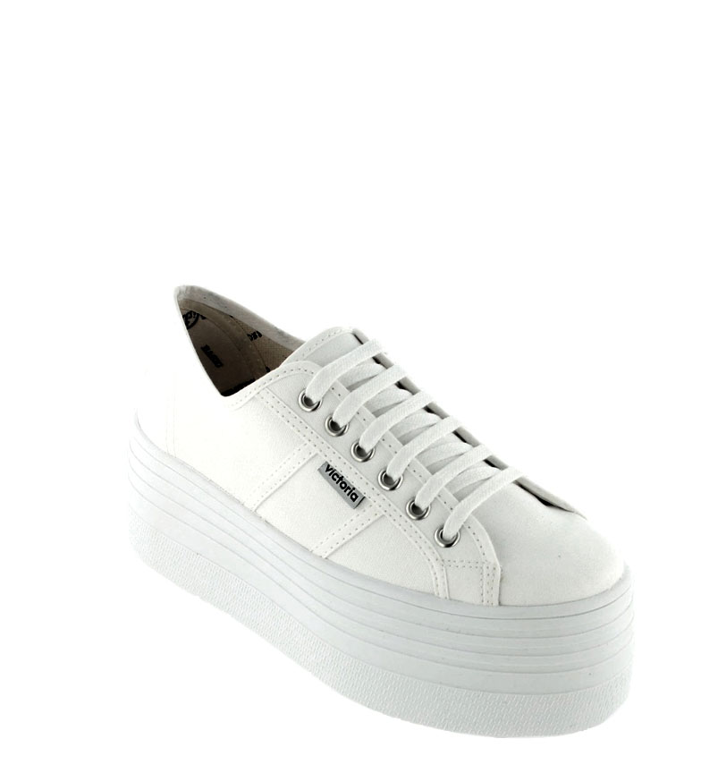 Blancoaltura 8cm Zapatillas Victoria Barcelona Plataforma5 MzSUVp