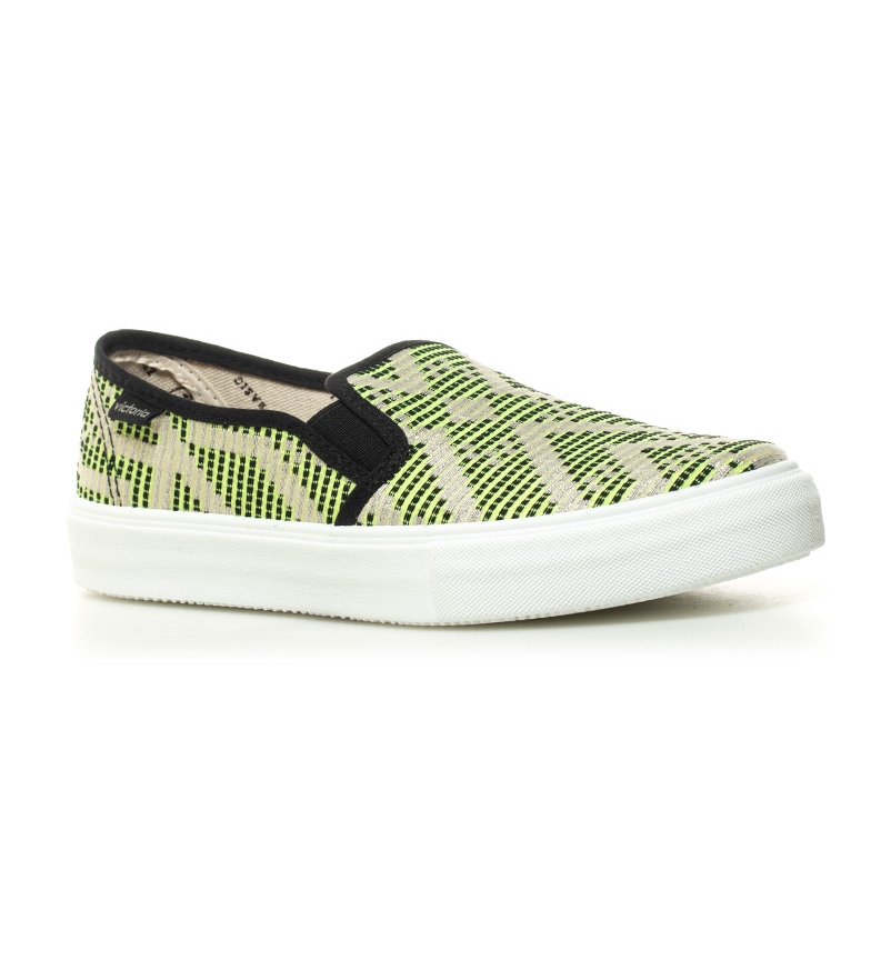 Fluor Victoria Slip On Lurex Amarillo DHE2W9eIY