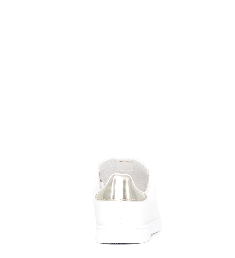Victoria Espejo BlancoDorado De Zapatillas Piel gvYbf67Iym