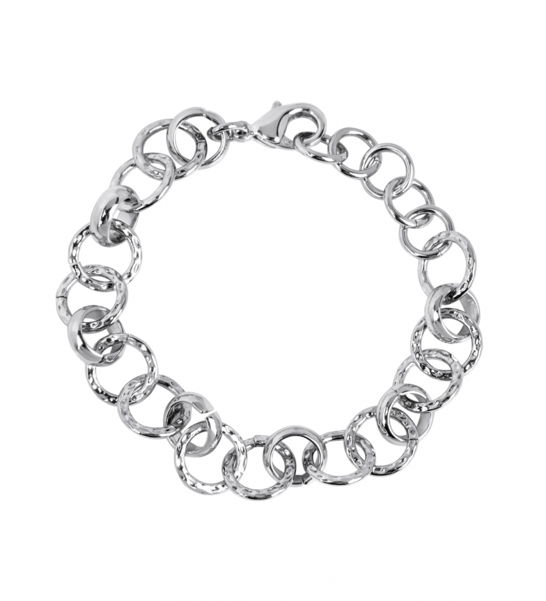 VIDAL & VIDAL Bracelet Chains different textures silver