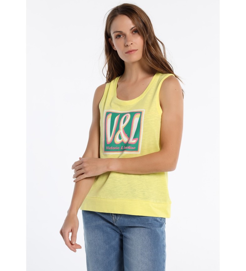 Comprar Victorio & Lucchino, V&L Camiseta Escote Amarillo