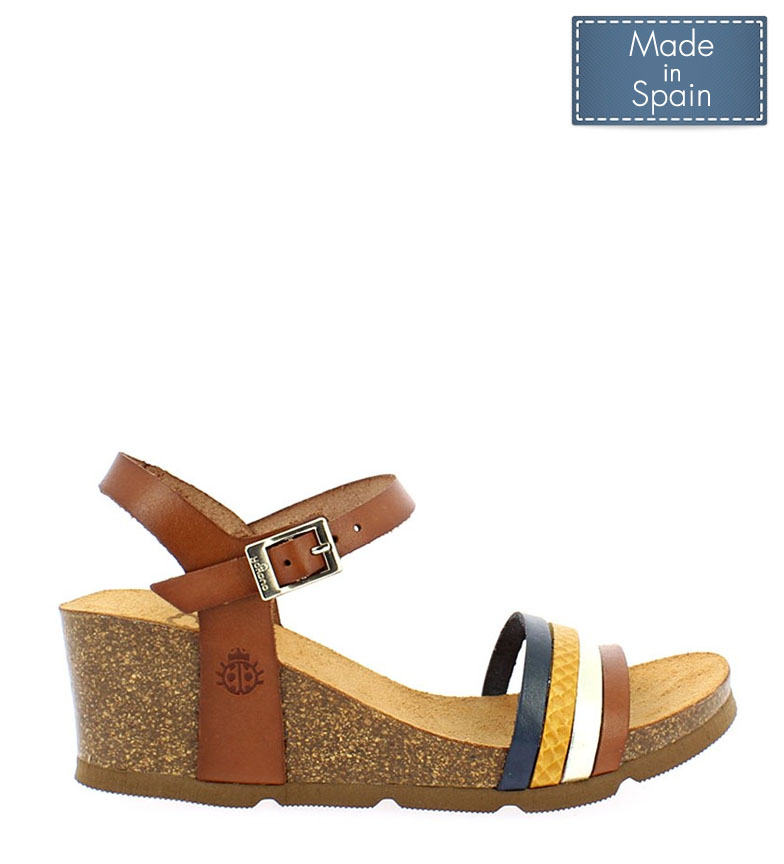 Cua5 Piel Sandalias 196 Marrnaltura 5cm De Yokono Cadiz SMVpUqz