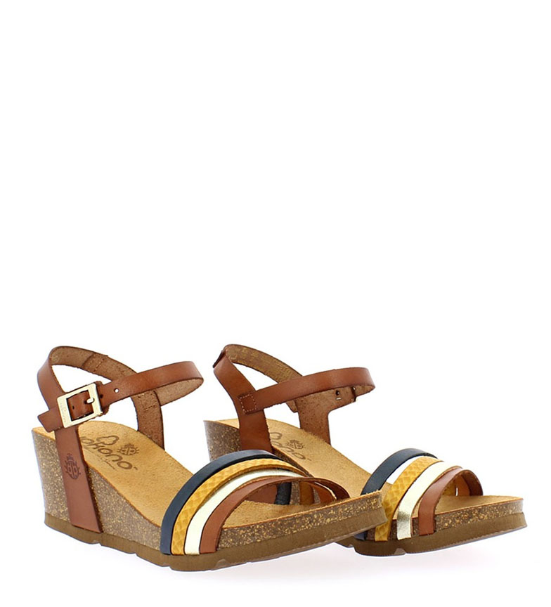 Cua5 Piel Sandalias 196 Marrnaltura 5cm De Yokono Cadiz SMVpUqz